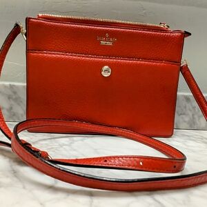 Kate Spade Red Crossbody Bag With Dust Bag!